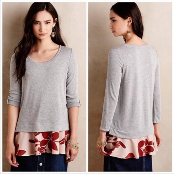 Little Yellow Button for Anthro Peplum Tunic XS - Picture 1 of 13